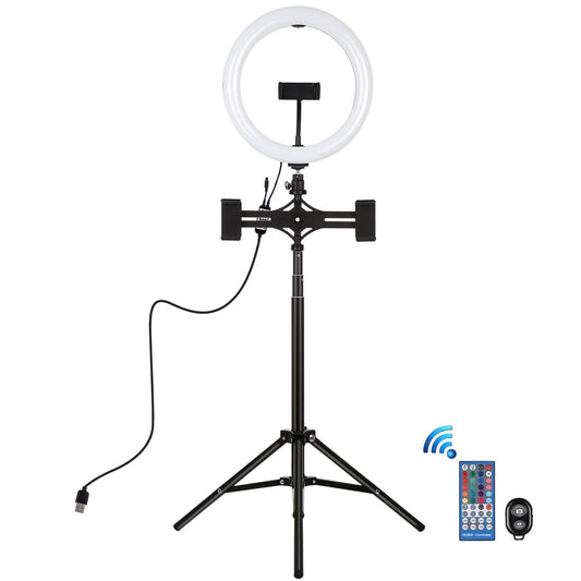 10.2 Rgbw Led Ring Light Kit With Tripod And Phone Mount-1915196769336168449