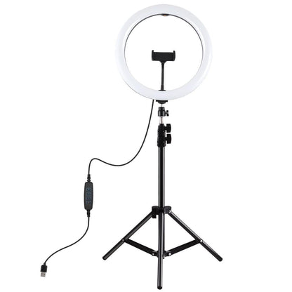 11.8 Led Ring Light With Tripod And Phone Clamp - 3 Modes Dual Colour Temperature Dimmable - Perfect For Vlogging And Live Streaming-1915196740164784129