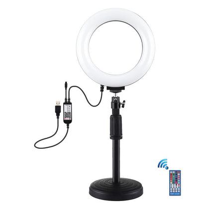 6.2 Rgbw Led Ring Light With Remote And Tripod-1915196757072023553