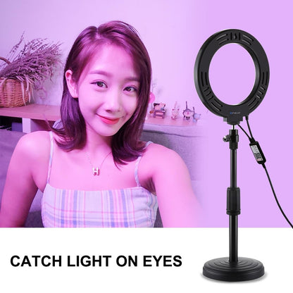 6.2 Rgbw Led Ring Light With Remote And Tripod-1915196757072023554