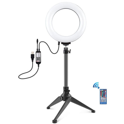 6.2 Rgbw Led Ring Light With Tripod And Remote Control-1915196772515450881