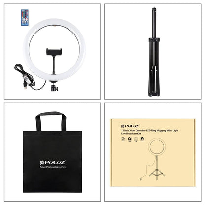 11.8 Rgbw Led Ring Light Kit With Mount & Remote-1915196786058858500