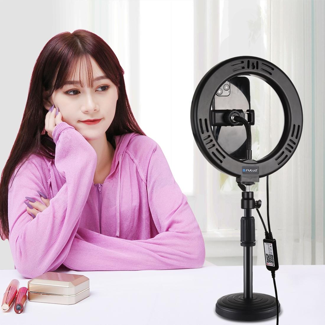 7.9 Rgbw Led Ring Light With Dual Colour Temperature And Phone Clamp-1915196683264856069