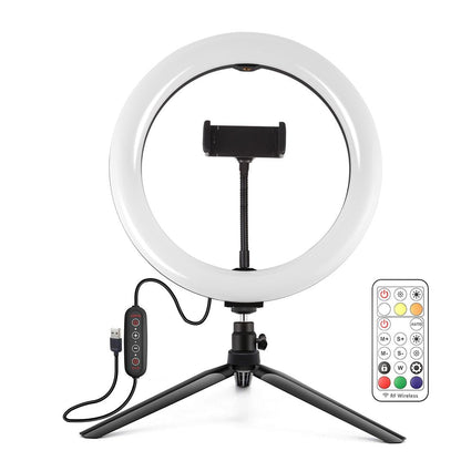 10.2 Marquee Led Beauty Light With Tripod And Remote - Dual-Colour Ring Light For Vlogging And Photography-1915196724595527681