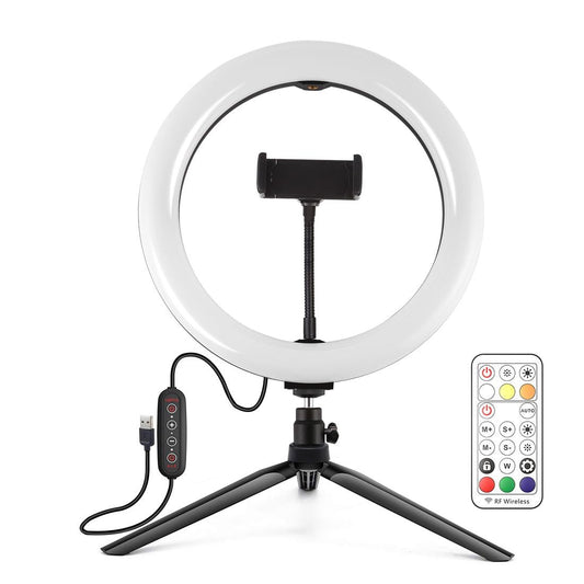 10.2 Marquee Led Beauty Light With Tripod And Remote - Dual-Colour Ring Light For Vlogging And Photography-1915196724595527681