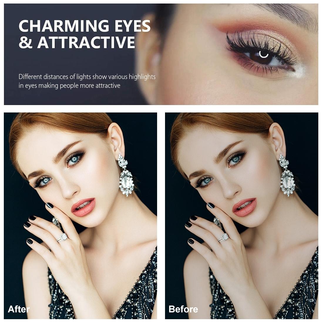 12Cm Ring Light & Desktop Tripod Selfie Stick Mount With Usb Led Ring Selfie Beauty Vlogging Photography Video Lights Kit In Black-1915196759039152130