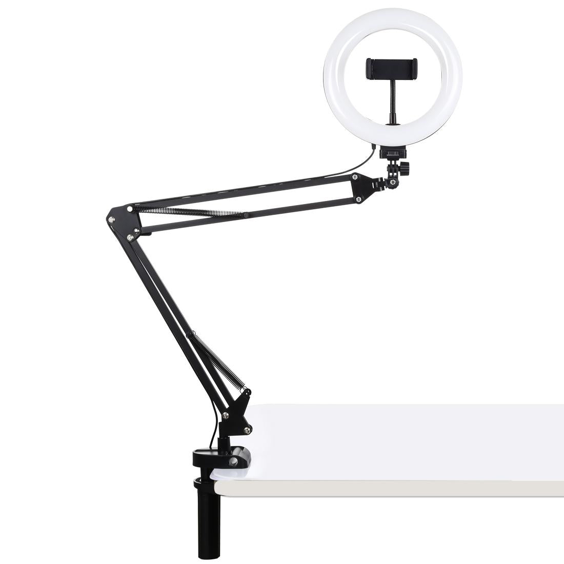 7.9 Ring Light With Usb 3 Modes Dual Colour Phone Clamp-1915196510862184449