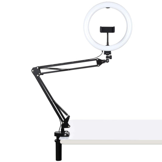 10.2 Ring Light With Usb 3 Modes Dual Colour Phone Clamp-1915196684514758657