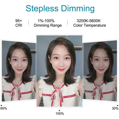 12Cm Led Ring Light With Usb 3 Modes Dimmable Cold Shoe Tripod Ball Head - Pink-1915196537399545862