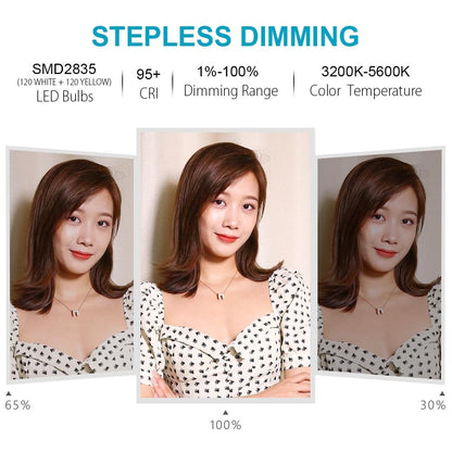 6.2 Led Ring Light With Usb 3 Modes Dimmable Cold Shoe Tripod Mount - Pink-1915196538020302854