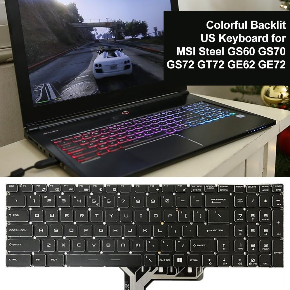 Backlit Laptop Keyboard For Msi Steel Series - Us Version-1915197424389984261