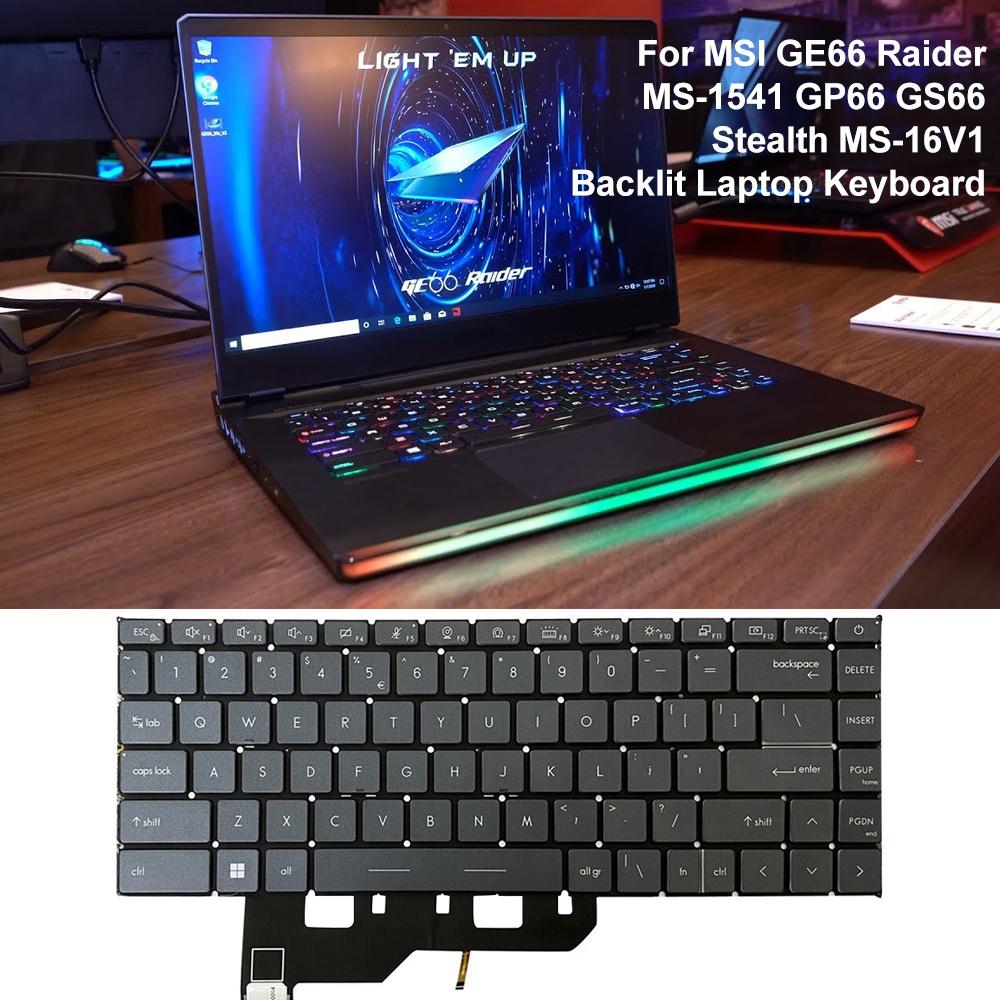 Backlit Laptop Keyboard For Msi Ge66 Raider / Gp66 / Gs66-1915196555015622661