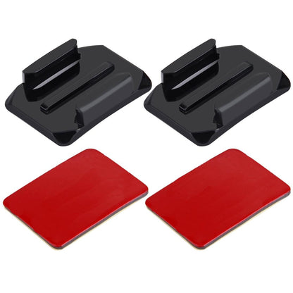 2 Curved Surface Mounts + Adhesive Stickers For Action Cameras - Jaws Flex Clamp Mount-1915198012053917697