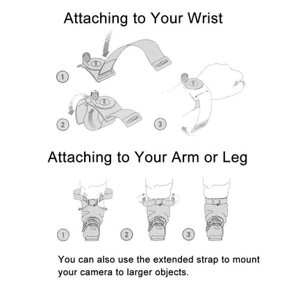 360 Degree Rotation Straps For Gopro Insta360 Dji Action Cameras-1915196492868620294