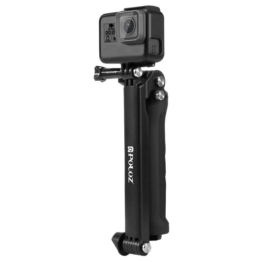 Foldable 3-Way Tripod Selfie Stick For Action Cameras - 20-58Cm Length-1915198109378547713
