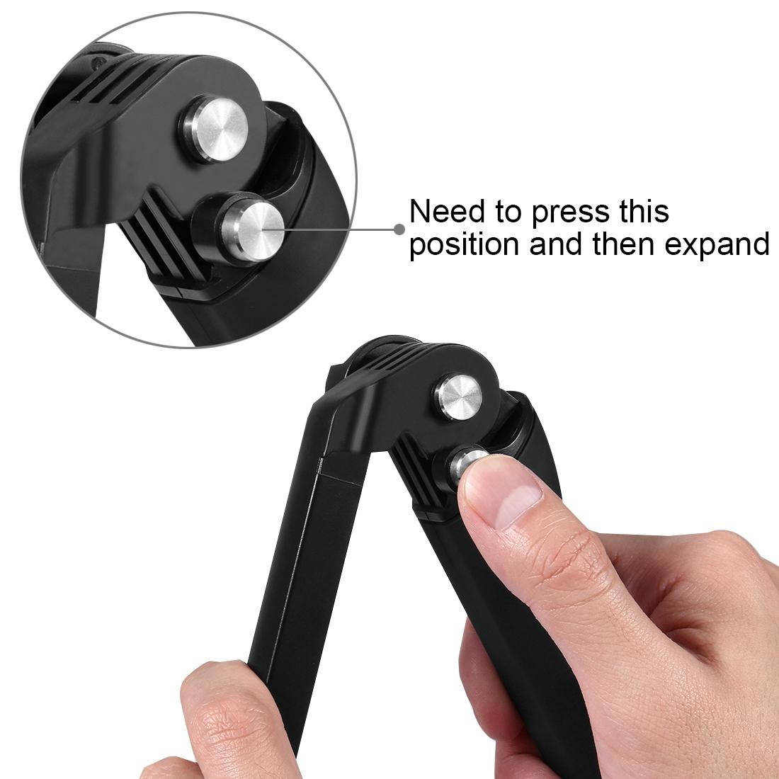 Foldable 3-Way Tripod Selfie Stick For Action Cameras - 20-58Cm Length-1915198109378547720