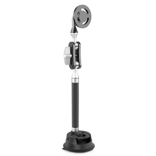 Magnetic Car Mount With Suction Cup Arm And Phone Clamp-1915196742979162113
