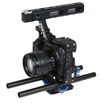 Sony A7 / A7S / A7R Camera Cage Stabilizer With Handle - Blue-1915196565279084544
