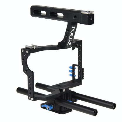 Sony A7 / A7S / A7R Camera Cage Stabilizer With Handle - Blue-1915196565279084545
