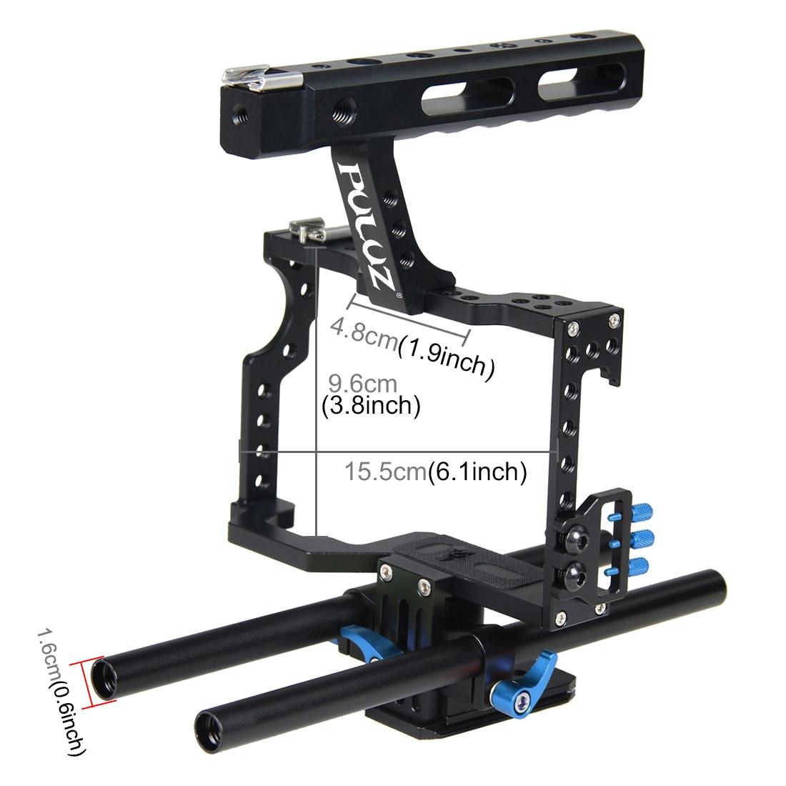 Sony A7 / A7S / A7R Camera Cage Stabilizer With Handle - Blue-1915196565279084549