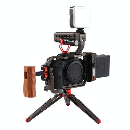 Canon Eos R5 / R6 Video Camera Cage Stabilizer - Handleless Bronze-1915196609474465798