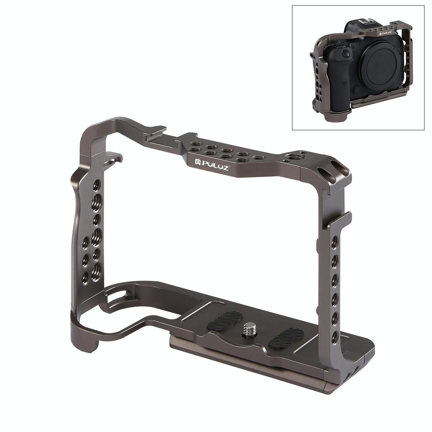 Canon Eos R5 / R6 Video Camera Cage Stabilizer - Handleless Bronze-1915196609474465800