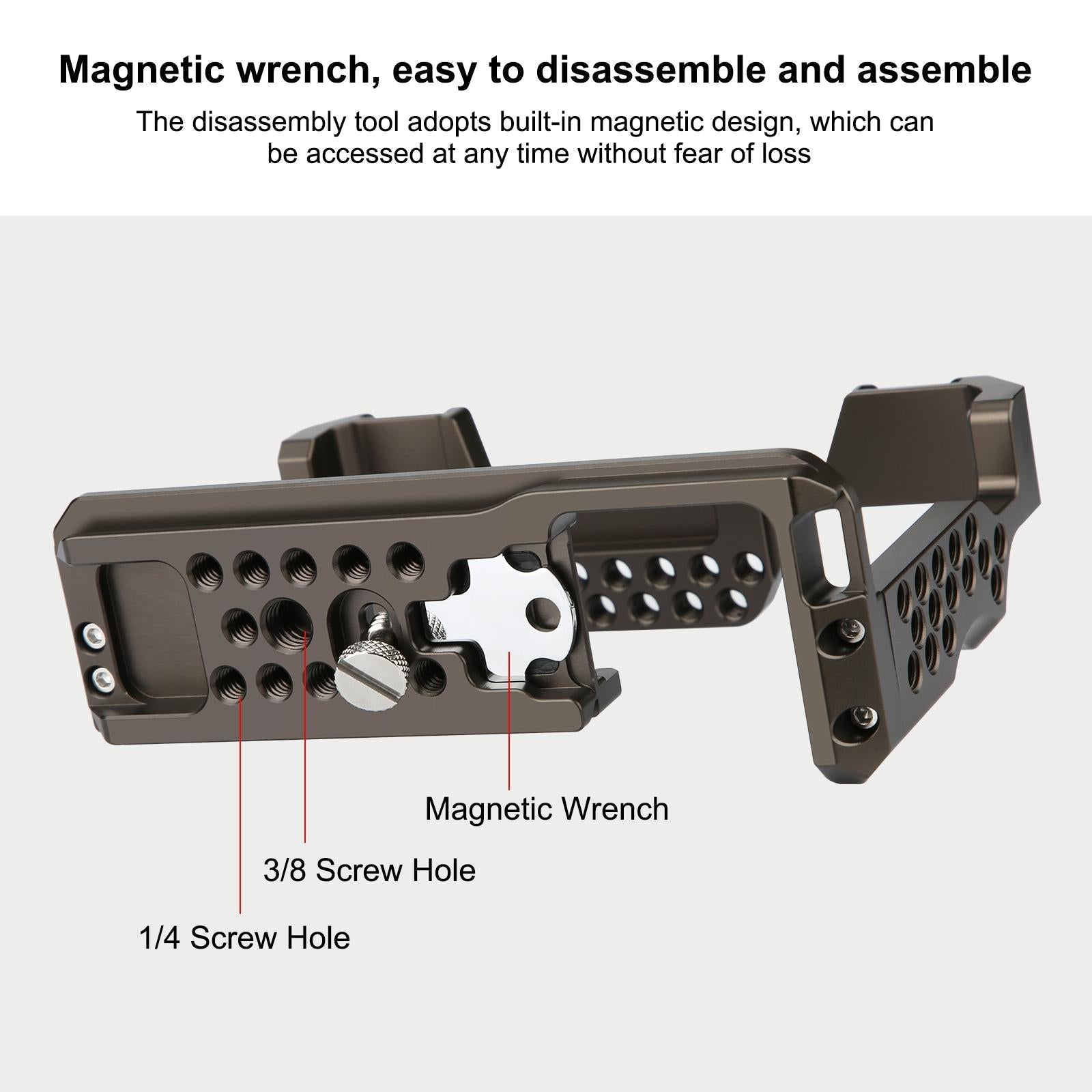 Sony A7 Iii / A7R Iii Camera Cage Stabilizer - Bronze No Handle-1915196609323470851