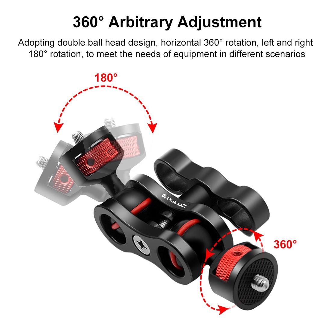 Universal Magic Arm With Ball Head Mount - Black-1915196757243990019