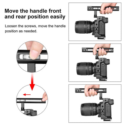 Filmmaking Rig With Handle For Nikon Z6 / Z7 - Black Cage-1915196495943045124