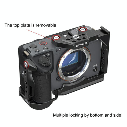 Sony Ilme-Fx30 / Fx3 Camera Cage With Nota Slider - Metal Stabilizer Rig Black-1915196697223499782