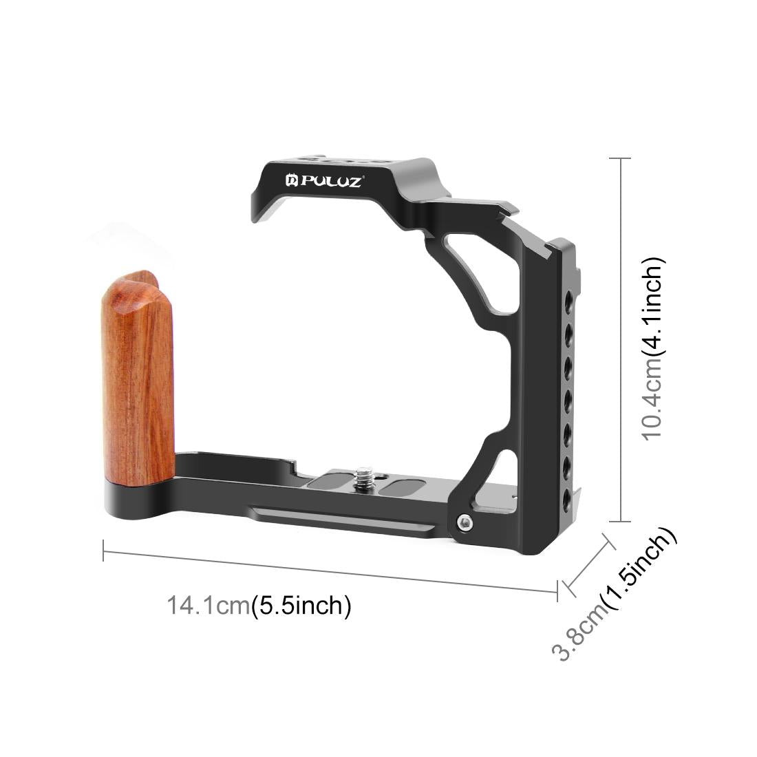 Wood Handle Metal Camera Cage For Nikon Zfc Stabilizer Rig - Black-1915196714088796161