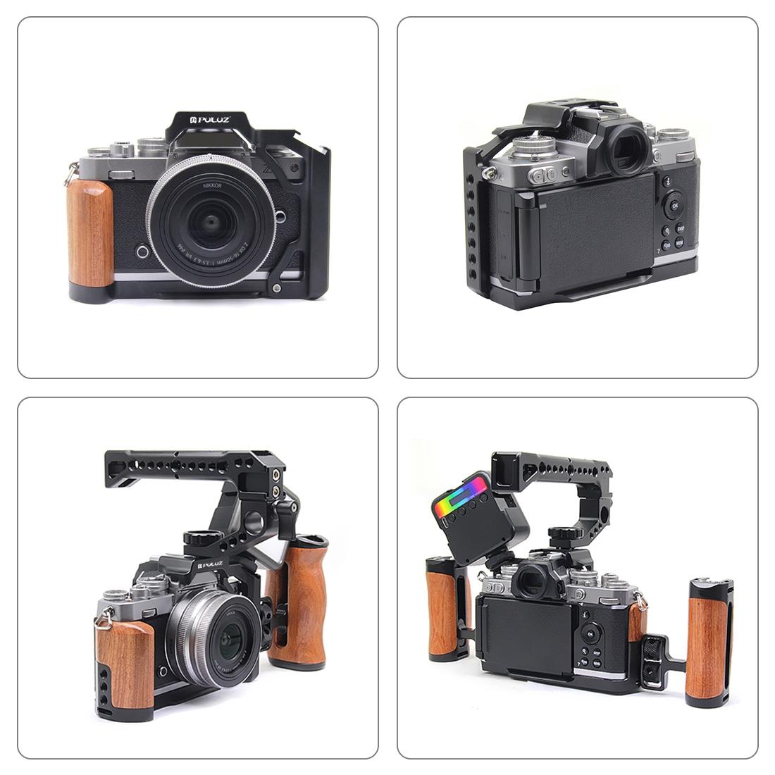 Wood Handle Metal Camera Cage For Nikon Zfc Stabilizer Rig - Black-1915196714088796166