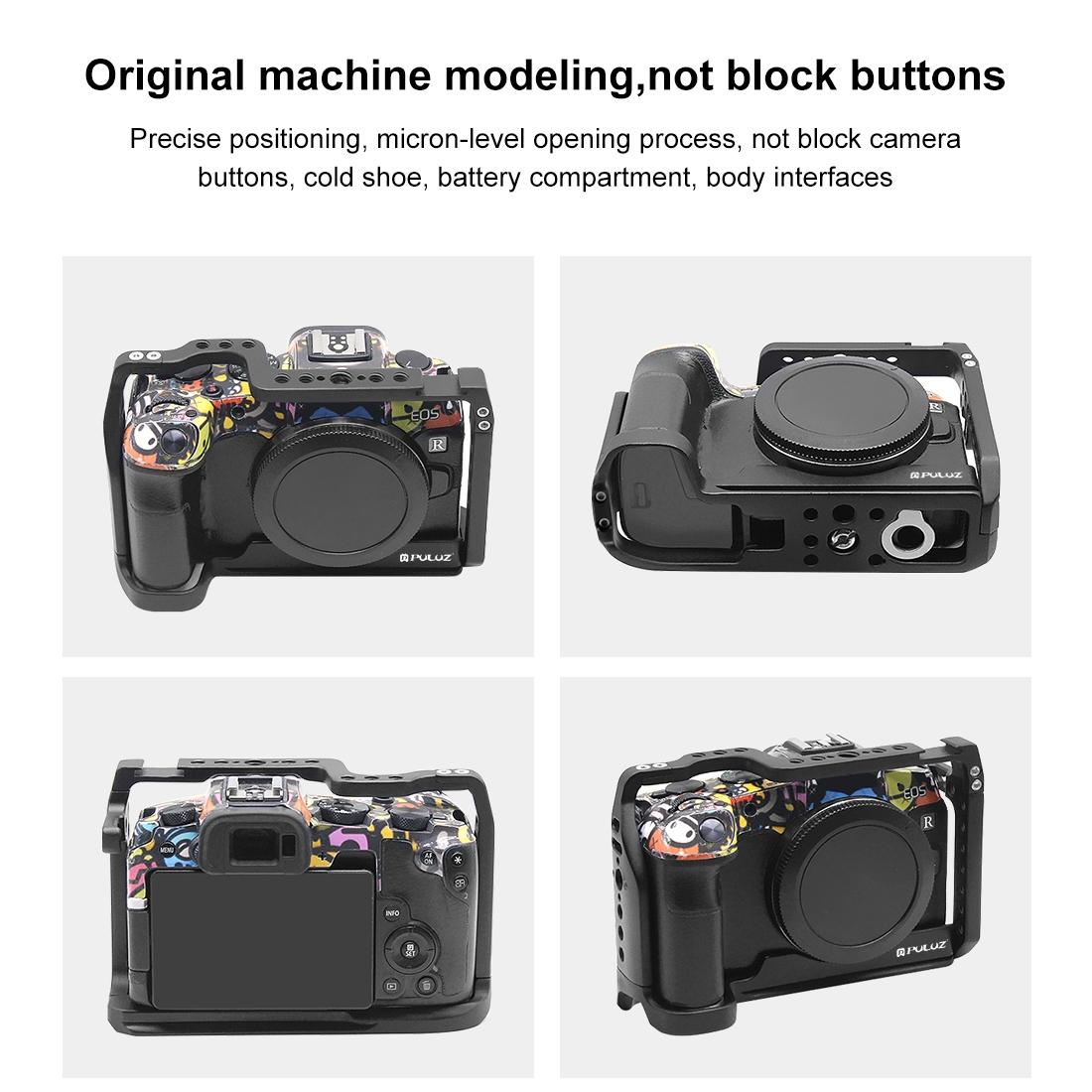 Metal Camera Cage For Canon Eos-Rp Stabilizer Rig - Black-1943465052837384196