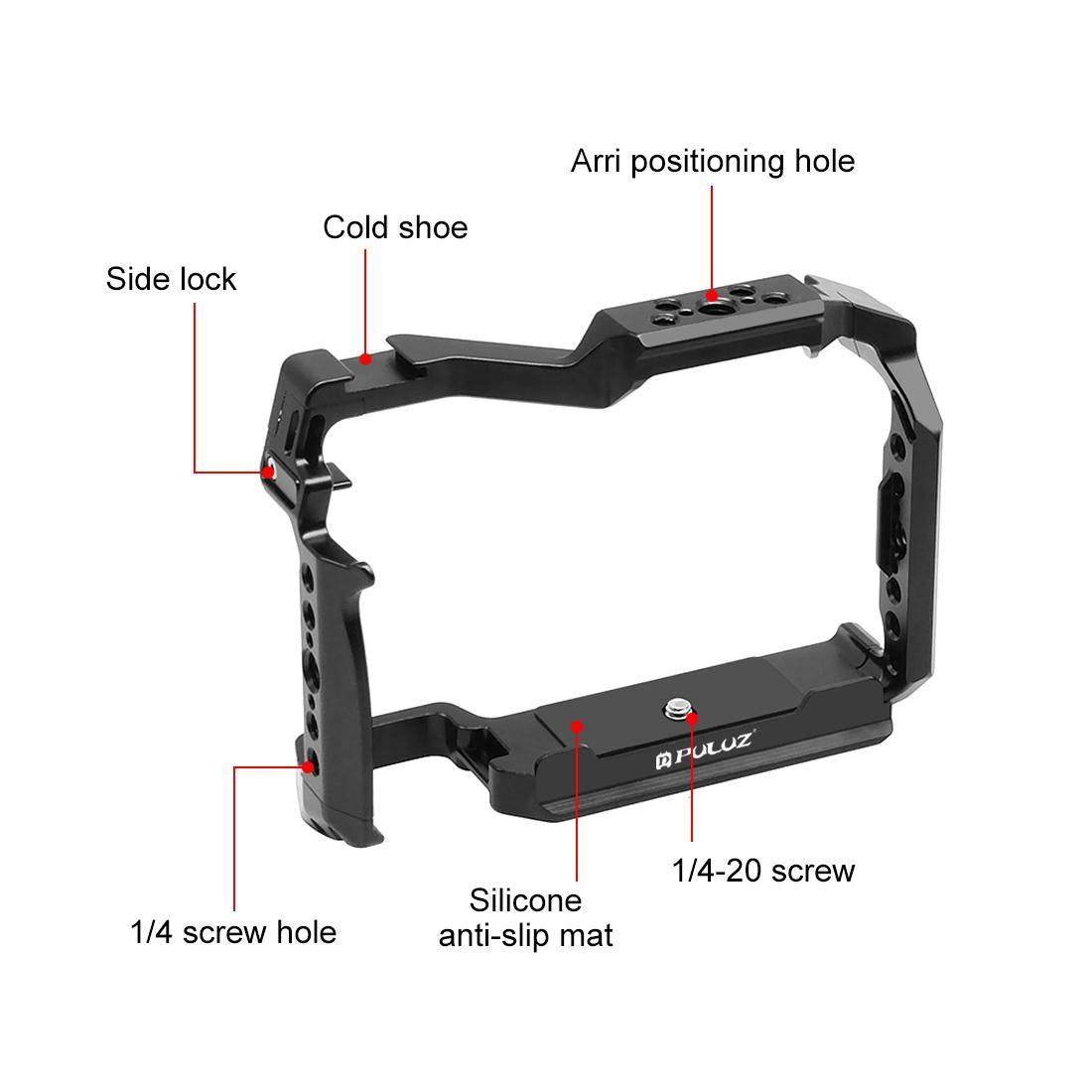 Panasonic Lumix S5 Ii Metal Camera Cage Stabilizer - Black-1915196776428736514