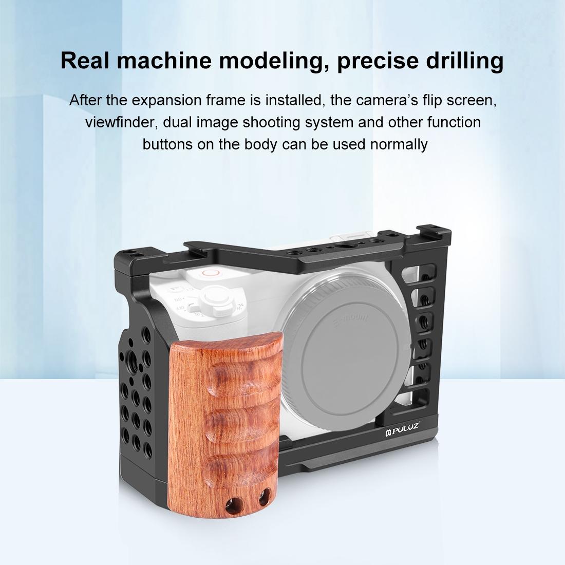 Sony Zv-E1 Camera Cage Stabilizer With Wood Handle-1915197043014504452