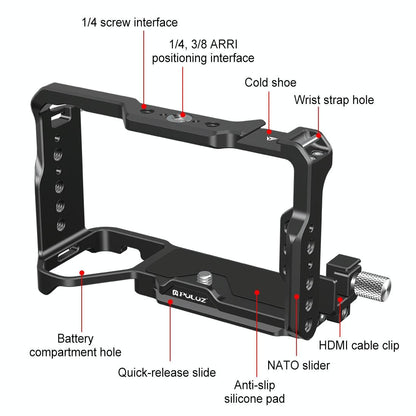 Sony A7Cm2 / 7C Ii / 7Cr Metal Camera Cage Stabilizer - Black-1915196793063346180