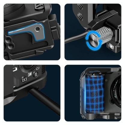 Sony A7Cm2 / 7C Ii / 7Cr Metal Camera Cage Stabilizer - Black-1915196793063346181