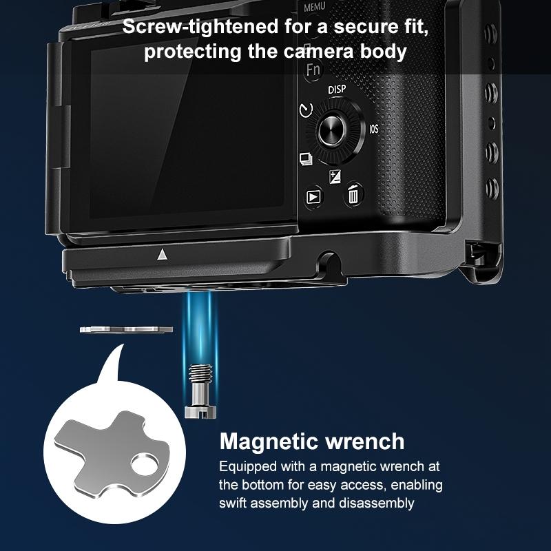 Sony Zv-E10 Ii Camera Cage Stabilizer - Black Metal-1915196499566923780