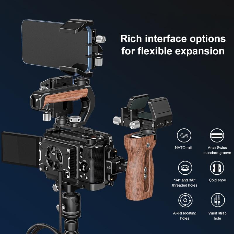 Sony Zv-E10 Ii Camera Cage Stabilizer - Black Metal-1915196499566923783