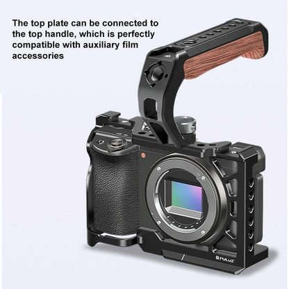 Metal Camera Cage For Sony A6500 / A6400 / A6300 / A6000 - Stabilizer Rig Black-1915196671743102985
