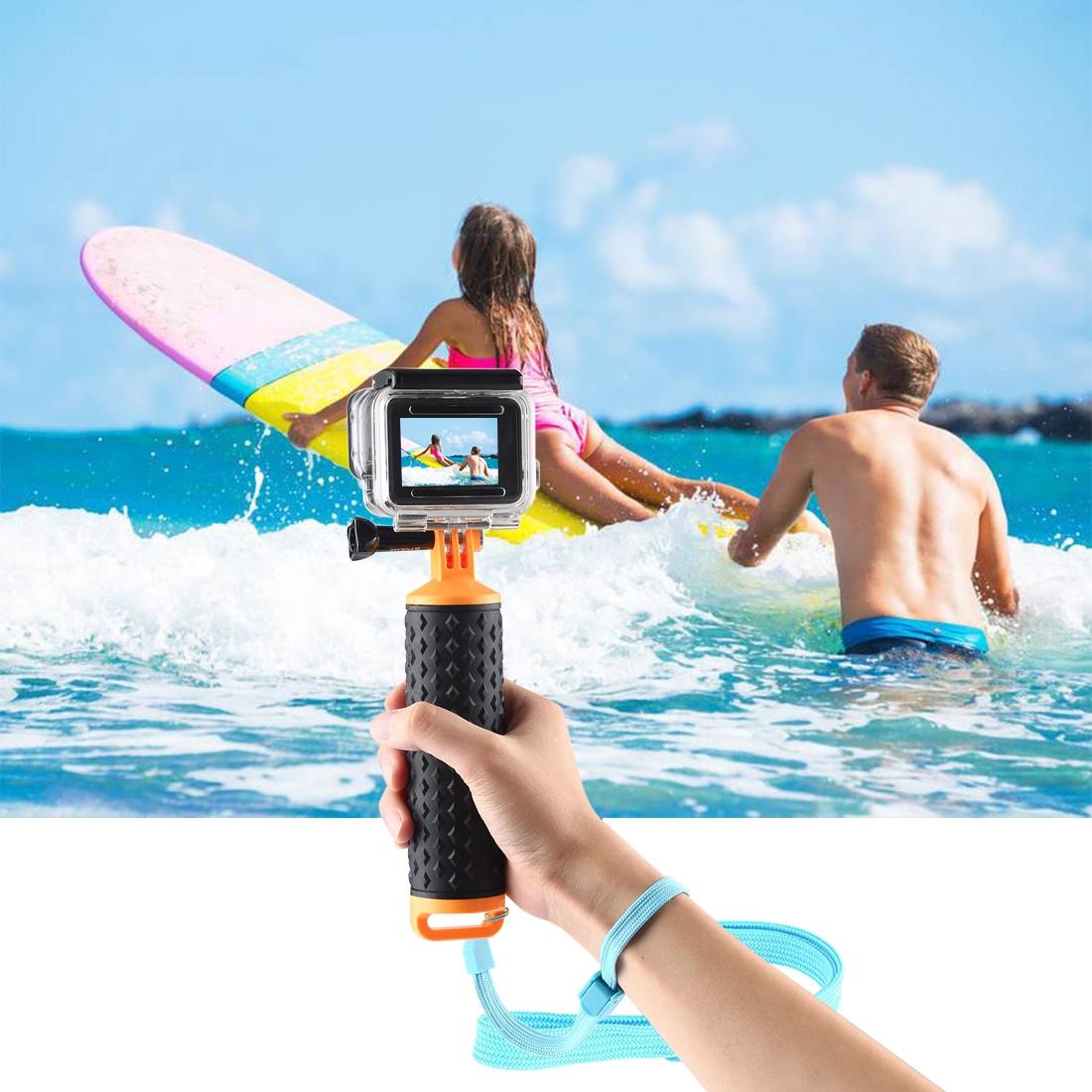 Buoyant Floating Handle Grip For Gopro And Action Cameras With Strap-1915196643607711750