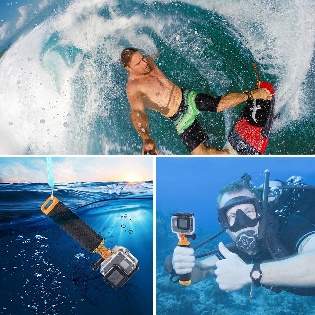 Buoyant Floating Handle Grip For Gopro And Action Cameras With Strap-1915196643607711751