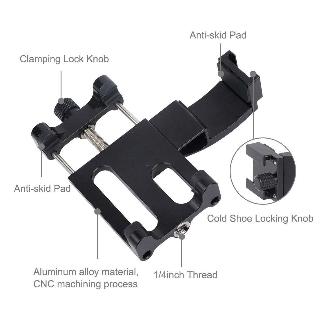 Aluminum Smartphone Expansion Holder For Dji Pocket 2-1915197729395576835