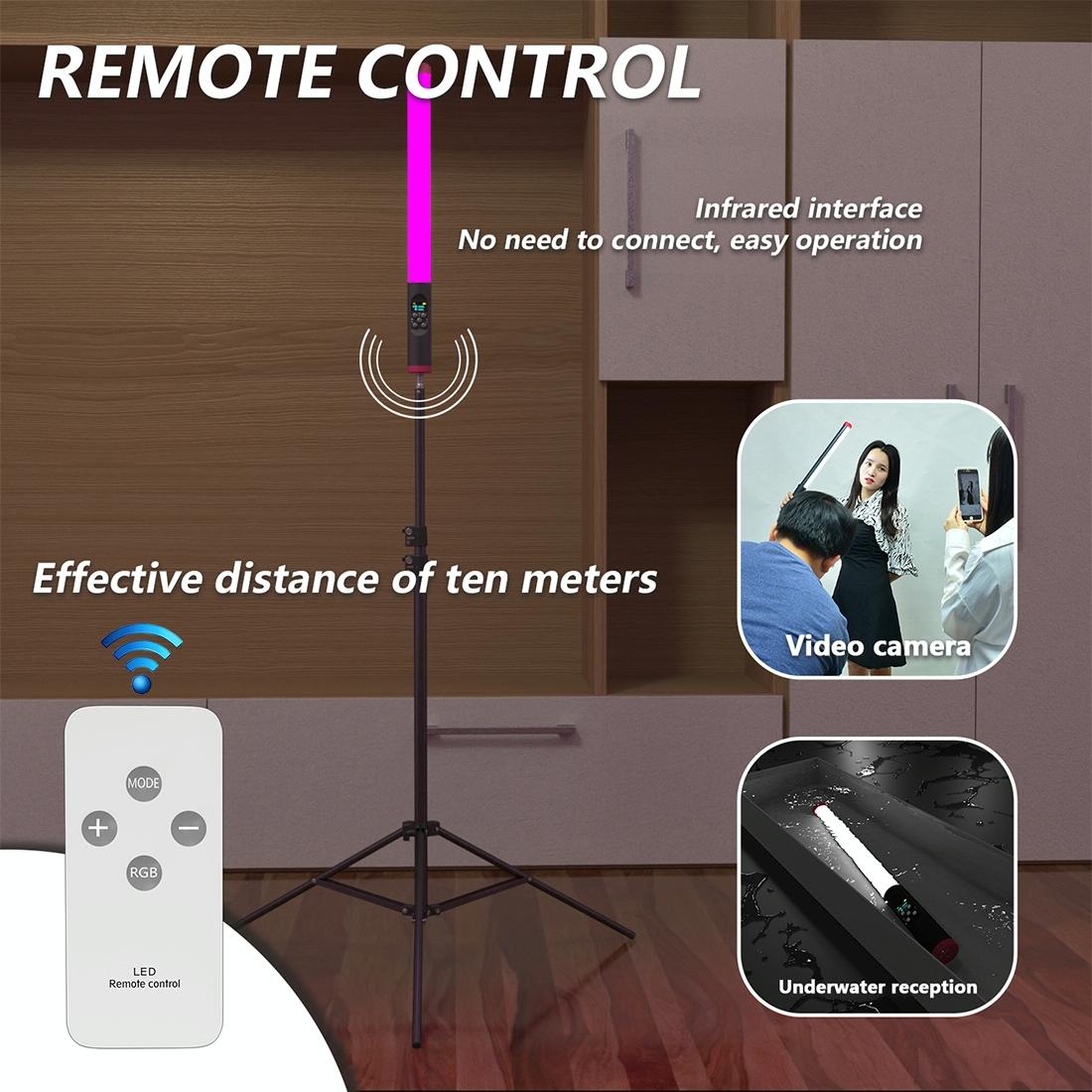 Waterproof Handheld Light Stick With Remote Control - 114 Leds-1964932154223890438