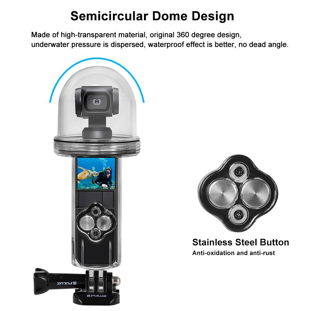 Waterproof Diving Case For Dji Pocket - 60M Depth-1922443435890053123