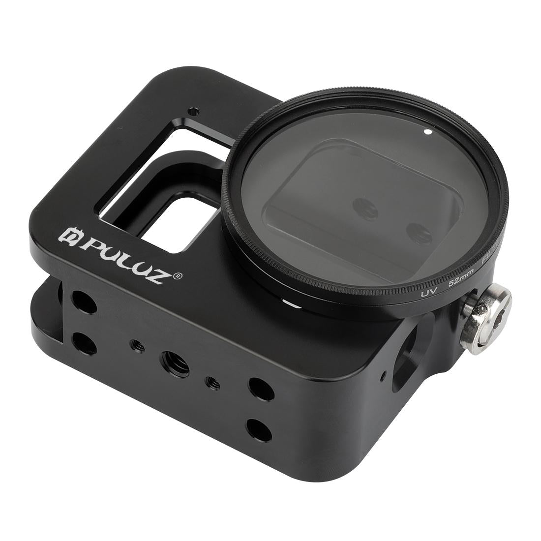 Aluminum Alloy Protective Cage With Insurance Frame And 52Mm Uv Lens For Gopro Hero8-1915196490440118275