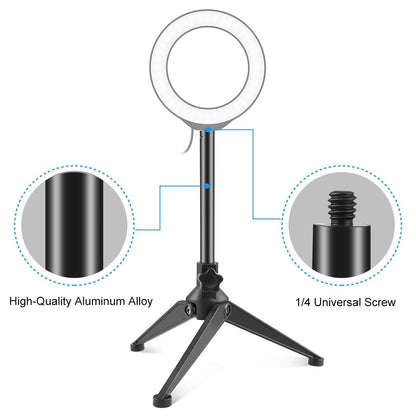 Adjustable Desktop Tripod Selfie Stick Holder - Compact-1915197268408012803