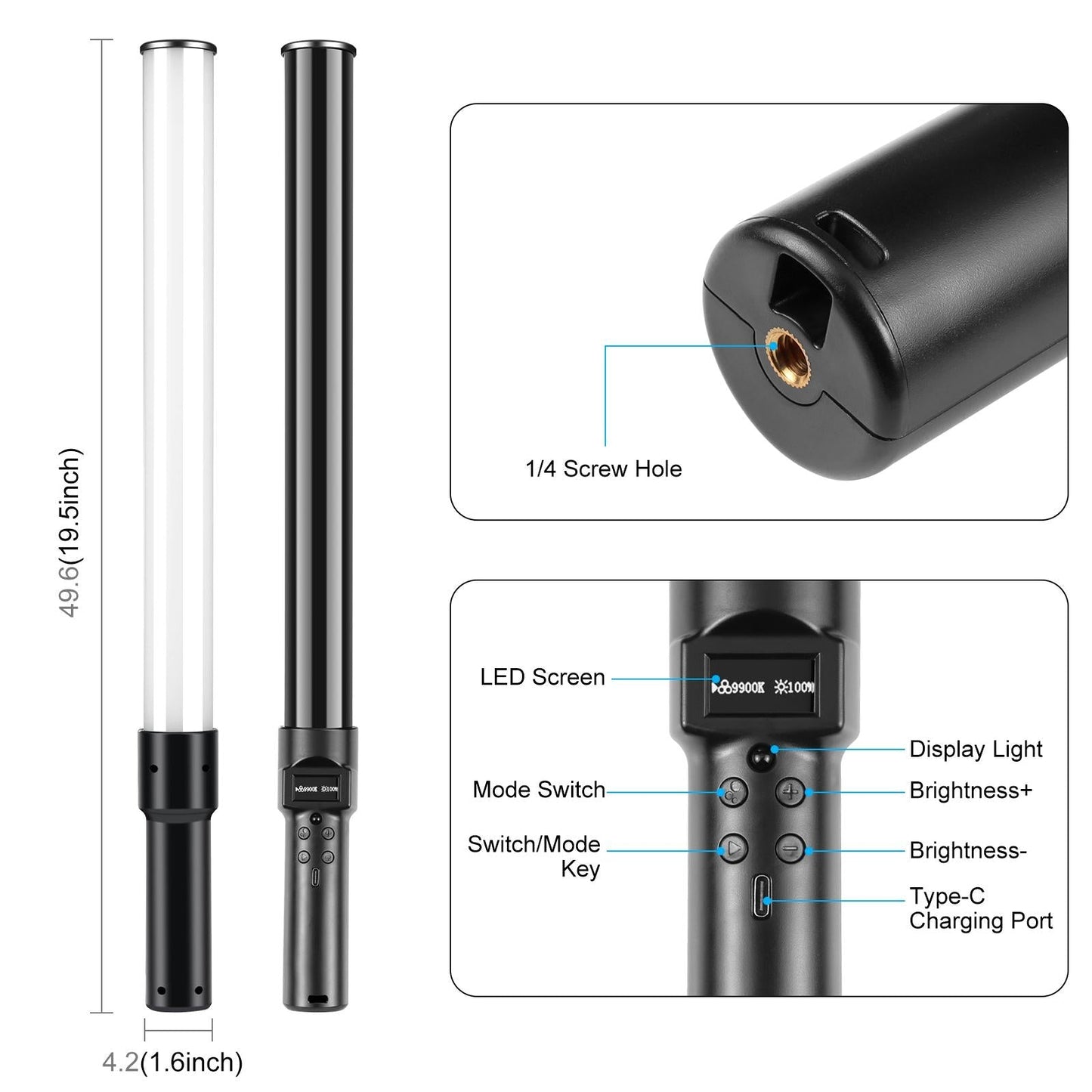 Handheld Rgb Fill Light With 144 Leds-1915197554375659521