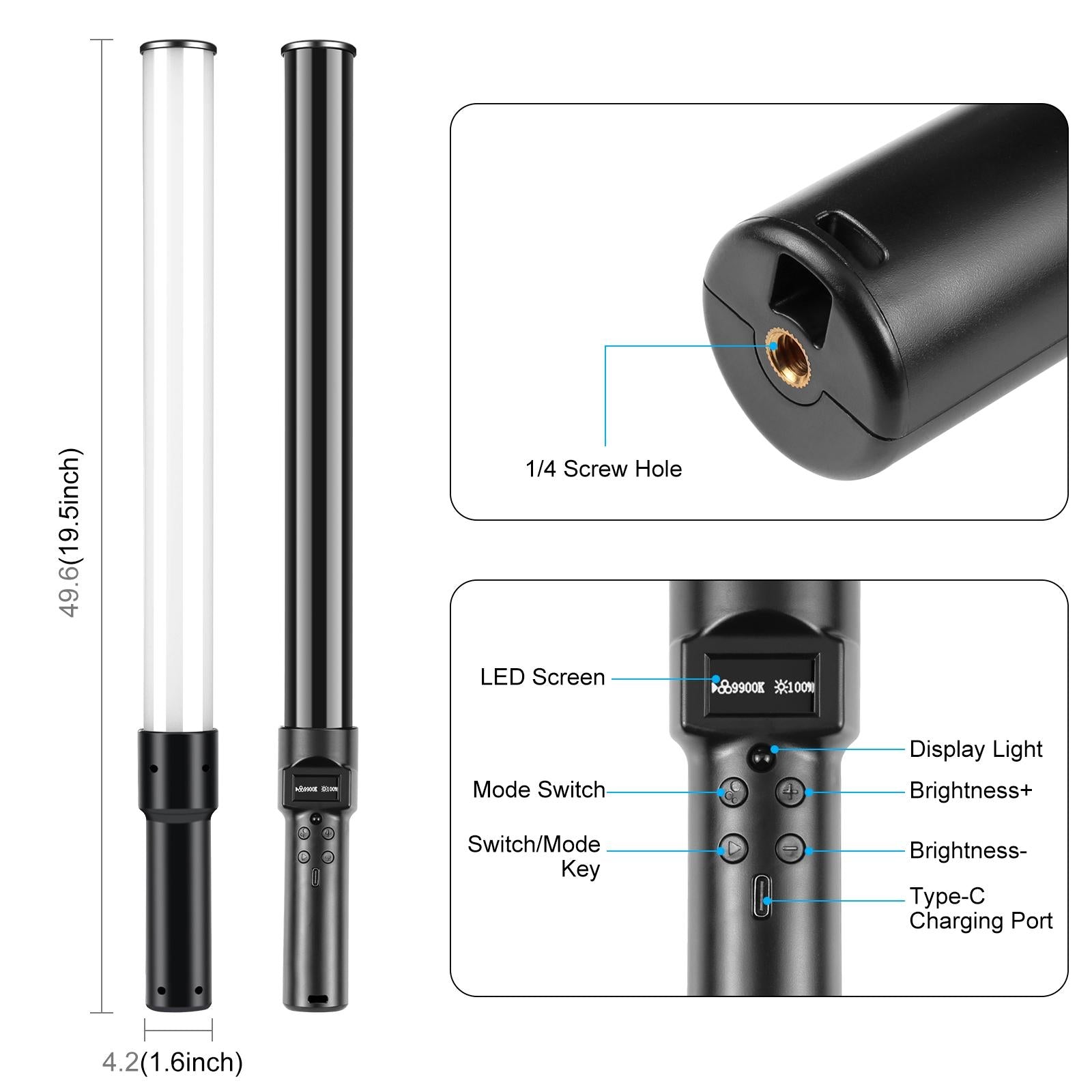 Handheld Rgb Fill Light With 144 Leds-1915197554375659521