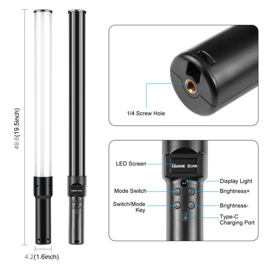 Handheld Rgb Fill Light With 144 Leds-1915197554375659521